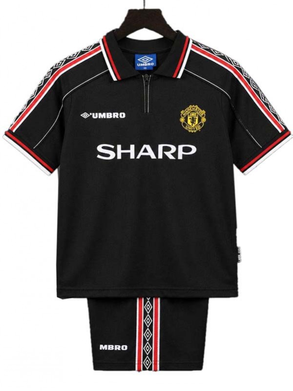 Manchester united away kids kit childrens retro jersey 1998-1999